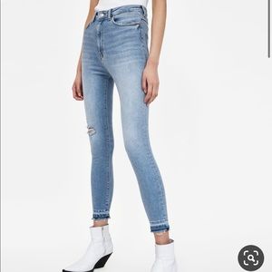 Zara high waist skinny jeans